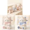 Kids Lamb Plush Dolls With Flowers And Lace Scarf Decor For Girls And Boys Soft Sleeping Pillow Gift