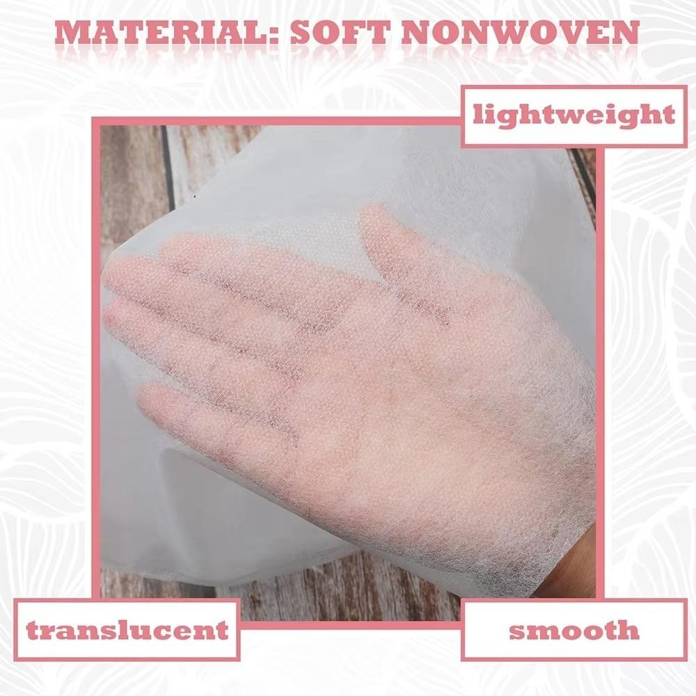 100Pcs Non-Woven Face Makeup Protector Hood Breathable Makeup Clothing Protector  Wedding Supply