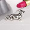 Zinc Zinc Alloy Niche Design Girl Gift Dachshund Dog Brooch Women Brooch Fashion Jewelry Clothing Accessory