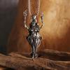 Halloween European and American Men's and Women's Three-faced God Pendant Necklace
