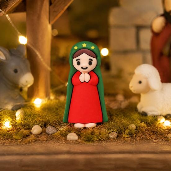 Catholic Church Supplies 50/100 Pcs Mini Virgin Mary Figurines, Miniature Holy Mother Statue, Classic Figures Religious Gifts for Sunday Easter
