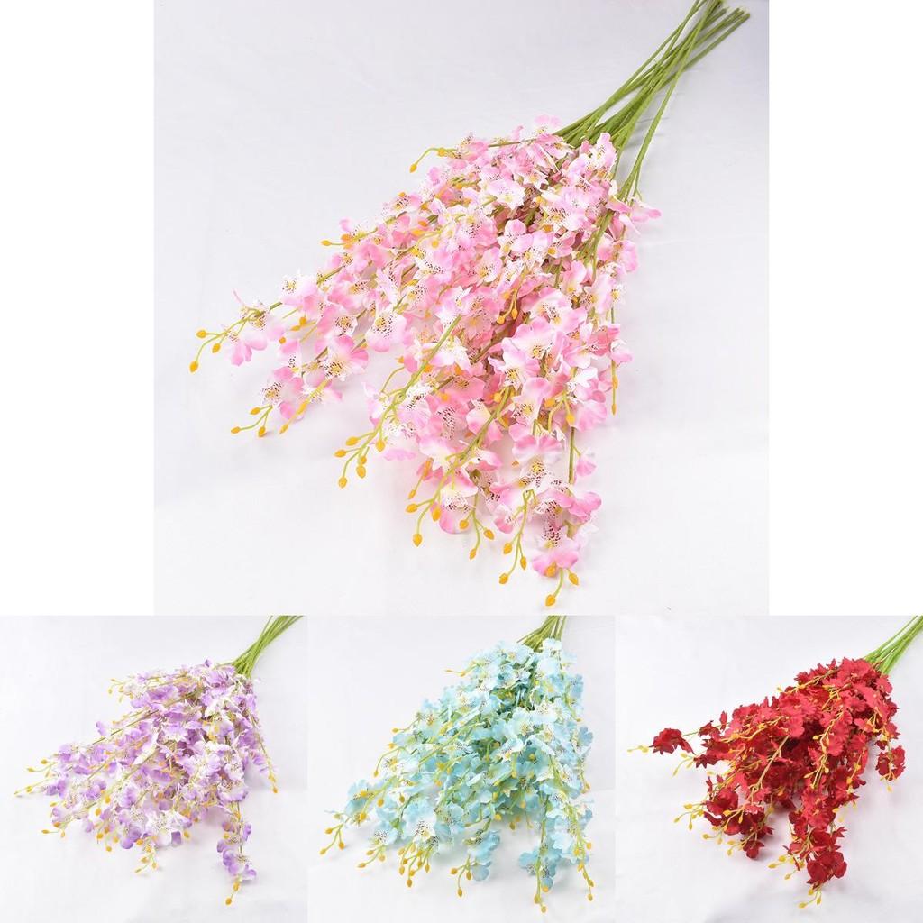Fivebranch Oncidium Artificial Bouquet For Wedding And Event Decoration With Realistic Appearance