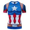 2026 New Marvel Print Captain America 3D Best-selling Men's Summer Short-Sleeved T-Shirt Fashion Men's Clothing