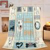 Sports Ball Pattern Throw Blanket Basketball Football Soccer Baseball Design for Kids Room Decor Gift for Him BoyGift