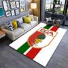 Green-Red FCA Logo Carpet Design suitable as a non-slip mat for the living room or bedroom sofa