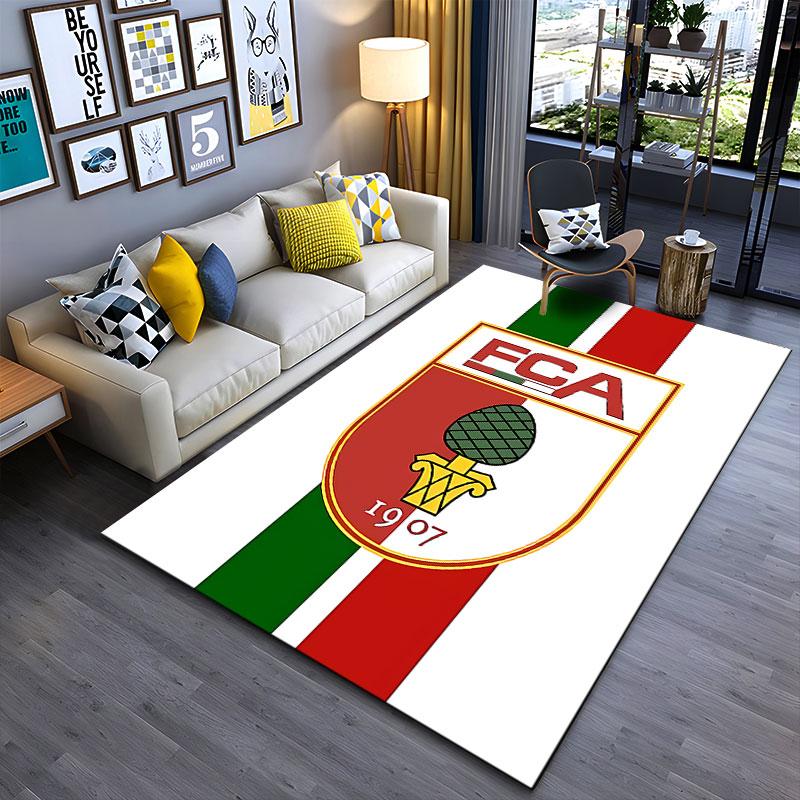 Green-Red FCA Logo Carpet Design suitable as a non-slip mat for the living room or bedroom sofa