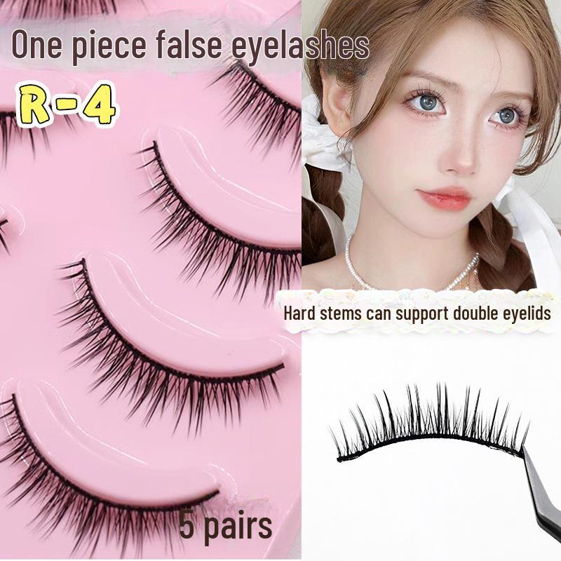 Menglu R-3 Super Přirozené Krátké Tvrdé Stonky Umělé Řasy pro Ženy: Ideální pro dvojitá víčka a začátečníky v prodlužování řas.