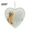 Creative Home Garden Ornament Heart Shaped Acrylic Hanging Pendant for Car Rear View Mirror, Mirror Charm Translucent Christmas Tree And Keychain