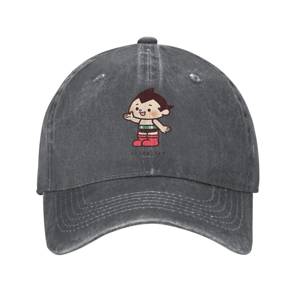 Astro Boy Chibi Character Mighty Atom Baseball Caps Unisex Distressed Denim Headwear  Outdoor Workouts Adjustable Fit Caps Hat