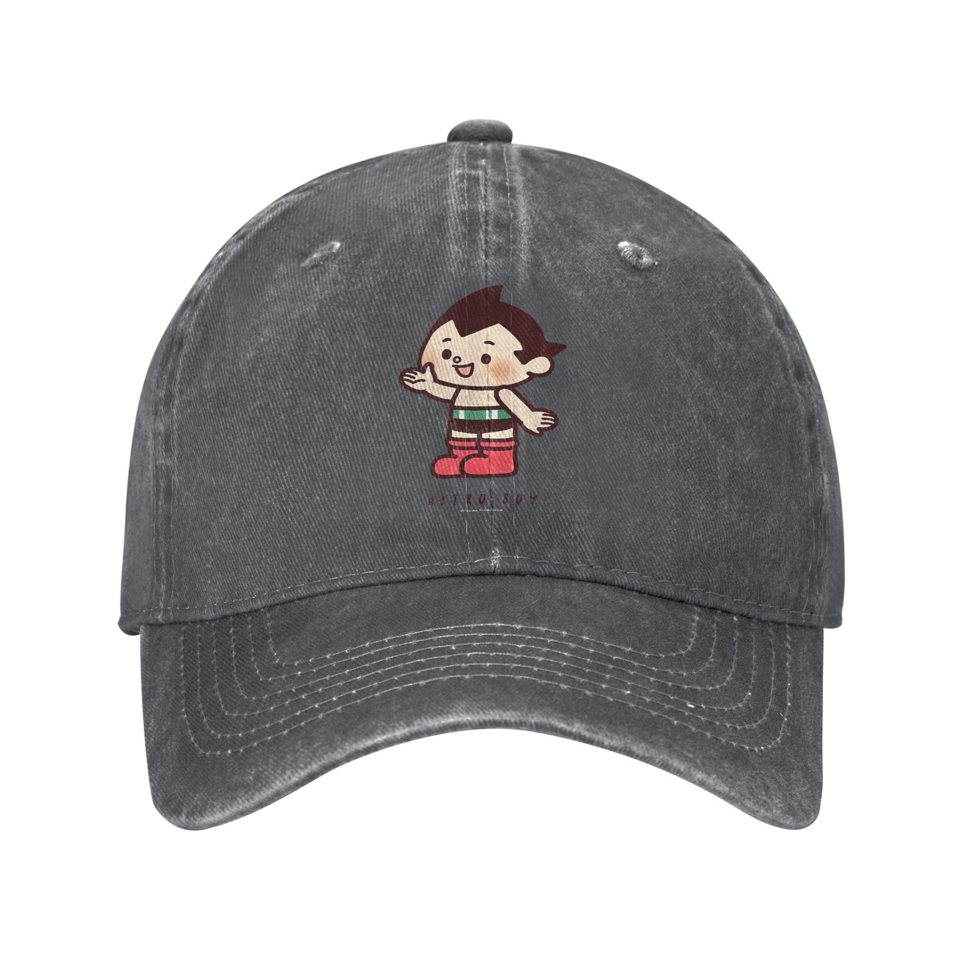 

Astro Boy Chibi Character Mighty Atom Baseball Caps Unisex Distressed Denim Headwear Outdoor Workouts Adjustable Fit Caps Hat Adjustable