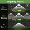 Multi-functional Solar Lamp Powerful 104 COB Ground Lamp Smart Sensor Wall Lamp Adjustable Light Waterproof Lantern