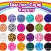 White and Black Bracelet Beads Set Creative Crafts Supplies Acrylic Flat Round Cartoon Letter Beads for Crafting