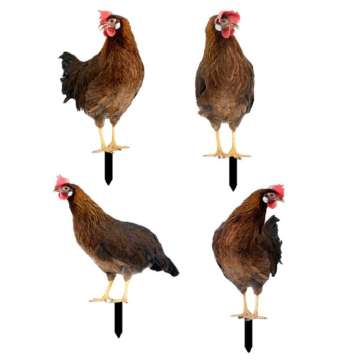 Chicken Garden Stakes Ornaments Garden Insert Yard Lawn Decoration Yard Signs