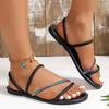 New Summer Women's Slippers Casual Comfortable Outdoor Flip Flops Flat with Non-slip Rhinestone Open Toe Women Slippers