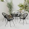 VidaXL 5-Piece Garden Dining Set Patio Dining Furniture Terrace Dining Table and Chairs Furniture 3085449