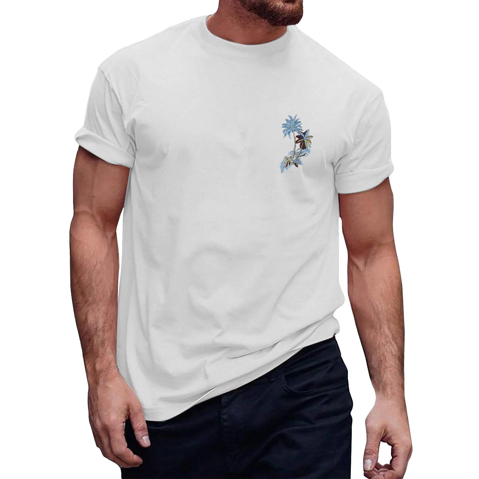 Мужская футболка Футболки с графическим текстом Pool3D печать Уличная повседневная одежда с короткими рукавами и принтом Базовая одежда XXL белый