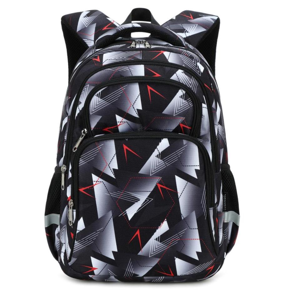 3-Piece School Backpack Set Spine Protection Ergonomic Waterproof Bookbag with Lunch Bag Pencil Case for Grades 3-6