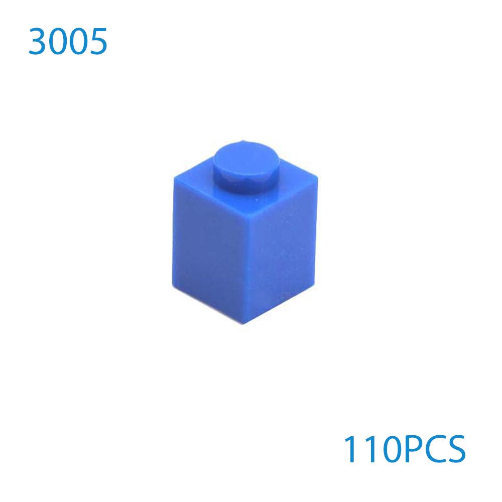 50 Stück/Los DIY Bausteine Dicke Figuren Steine 1x1 Noppen Pädagogisch Kompatibel mit 3005 Kunststoffspielzeug für Kinder Geschenke