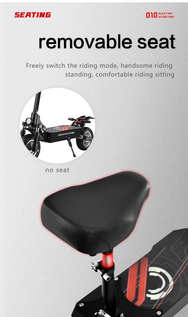 New E-scooter Q7Pro Escooter 3200W Dual Motor 52V19AH Battery Dual Drive 10 Inch Adult E-Scooter Silent Tire Foldable Electric Scooter