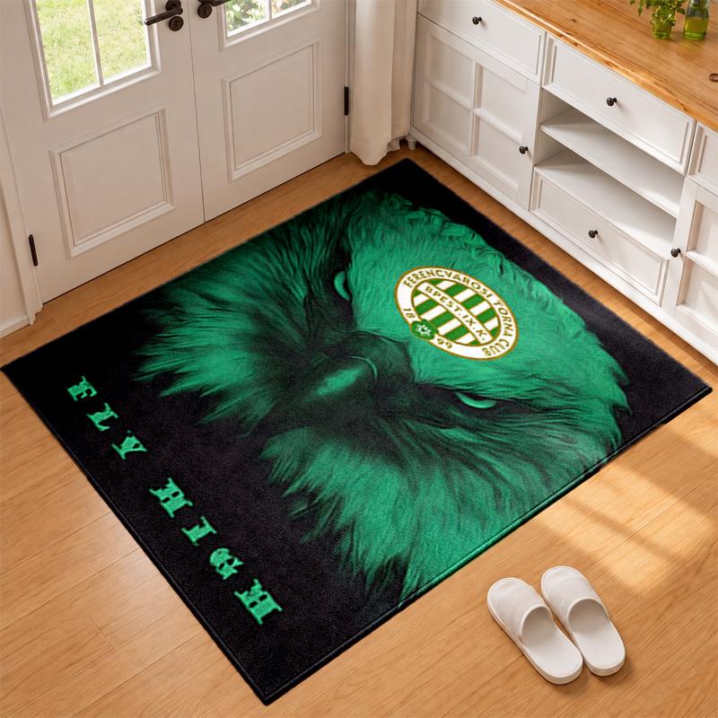 Ferencvarosi TC Carpet Door Mat for Living Room or Bedroom Protective Mat Under Chair Office Decoration Christmas Gift Birthday Present
