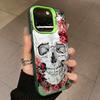Luxury Skull Floral Cartoon Phone Case For iPhone 16 15 14 13 PRO MAX 11 12 13 PRO X XS XR 7 8 Plus Protective Shell Y2k Cover