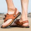 Fashion Summer Business Men's Sandals Leisure Sports Quality Style Daily Beach Walking High Quality and Comfortable Flat Shoes Hot