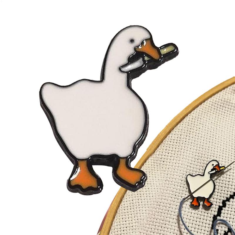 Needle Minder Magnets Gooses Needle Holder For Sewing Magnetic Needle Nanny Embroidery Needle Keeper Finder For Cross Stitcher