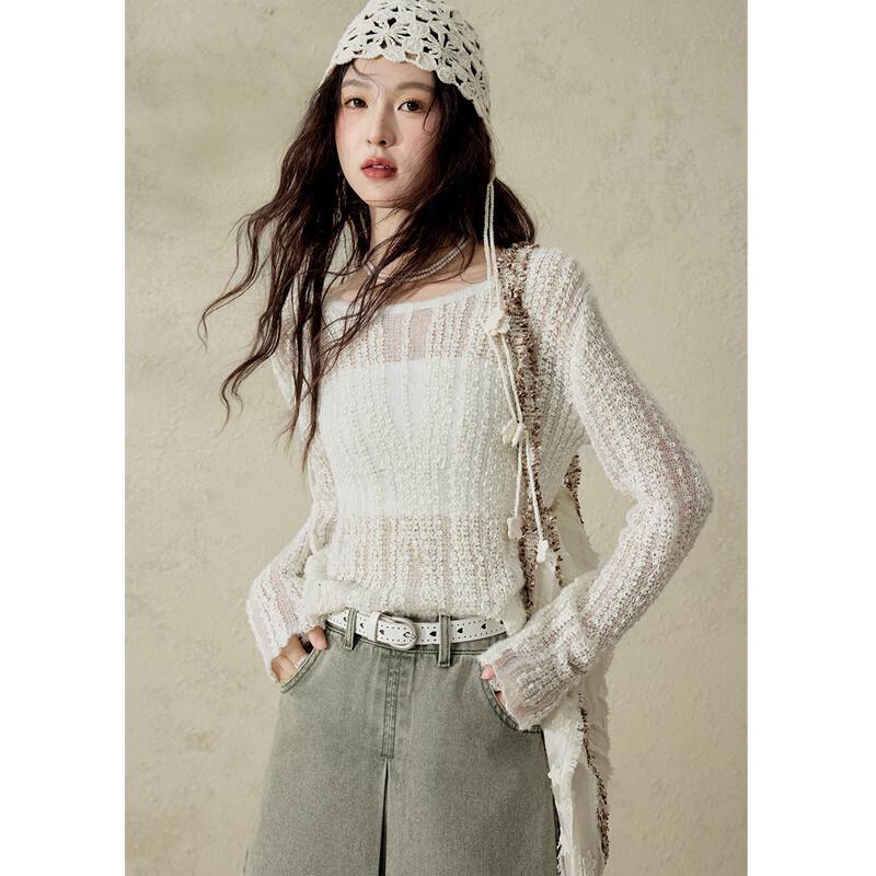 Mishow Lochstrickpullover