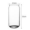Premium Quality Crystal Clear Drinkware Boba Tea Cup Tumbler for Party Beer Glass Can Shaped Iced Coffee Soda & Bubble Boba Cup
