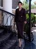 2025 Elegant Summer Two-Piece Set: High-Waisted Slimming Skirt & Jacket