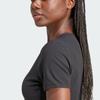 Adidas Originals Essentials Slim Fit Comfortable Short Sleeve T-Shirt Women Tops Black IY9664