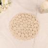 Cotton Hollowed Out Beret Hat Linen Spring Crochet Knitted Cap Lace Hollow Flower Hat  Beach