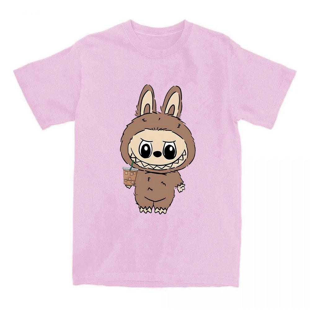 Girls Tees Kawaii Doll Labubu T-shirt 2025 Fashion Cartoon Graphic Tshirts Short Sleeve Cotton Female T Shirts Streetwear Women