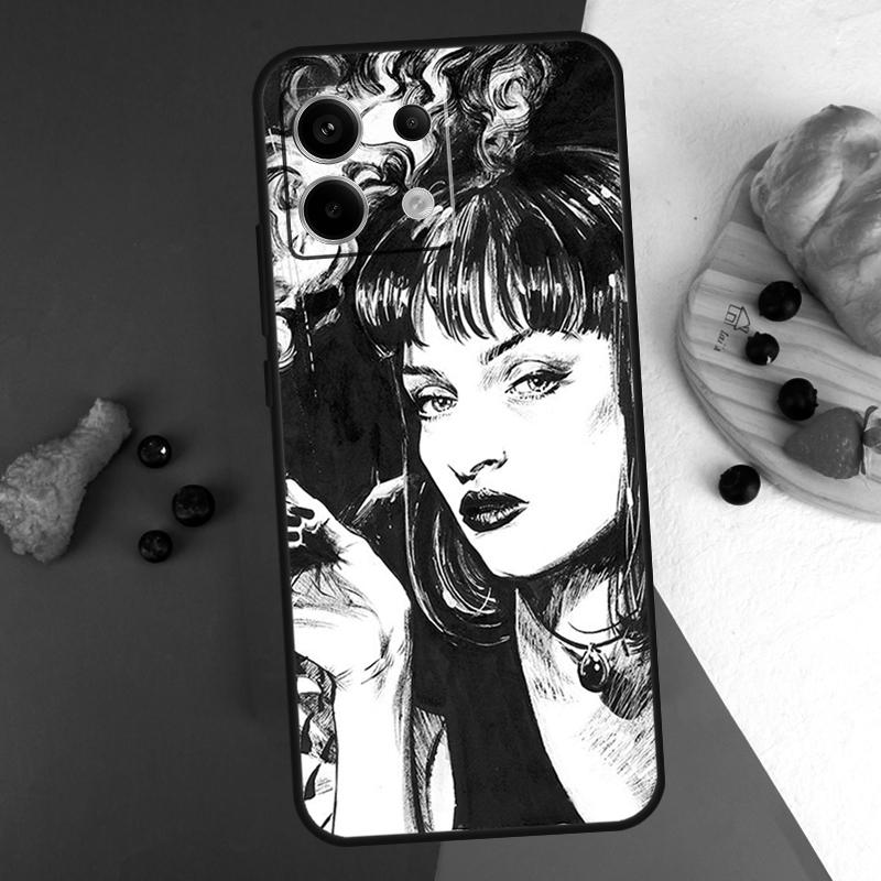 Pulp Fiction Tanz Case Für Xiaomi Redmi Note 14 13 Pro 9 10 11 12 Pro 10S 11S 12S Redmi 14C 13C 10C 12C Hülle