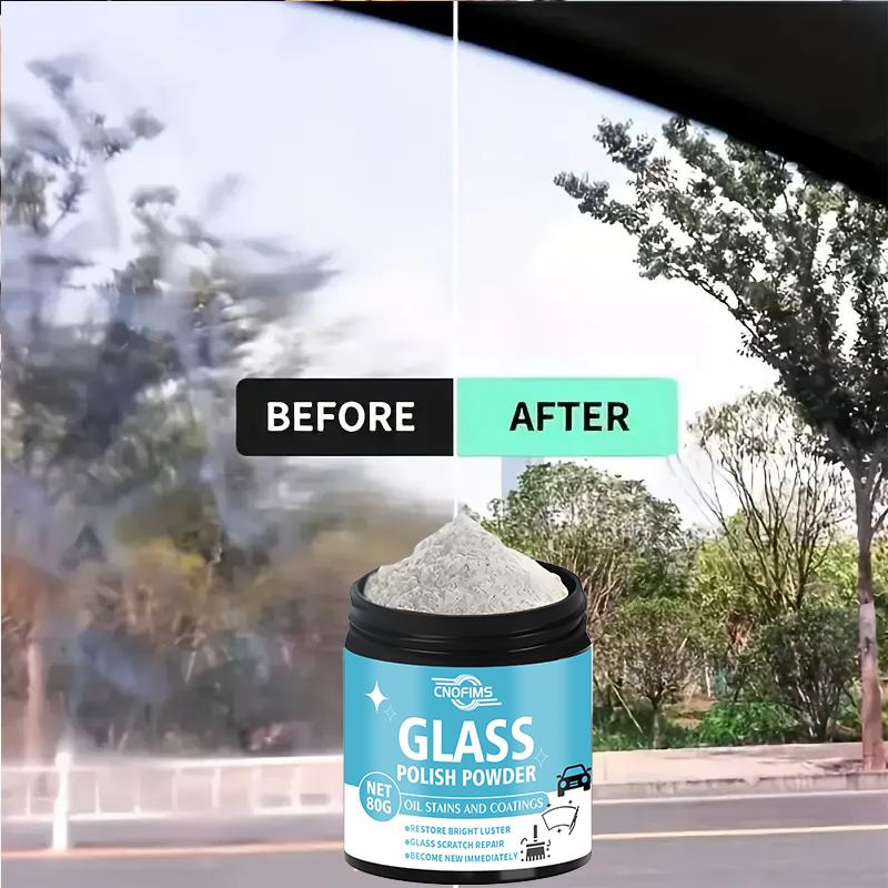 Extra Super Glass Polishing Powder - Restores Glass Transparency and Clarity, Safe Formula Won't Damage Glass, Universal