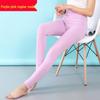 Women's High Waist Slim Fit Cotton Long Johns - Solid Color Thin Warm Pants