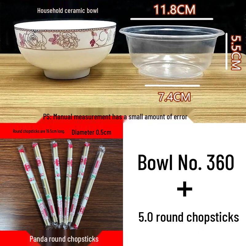 ZISIZ Disposable Plastic Tableware Set