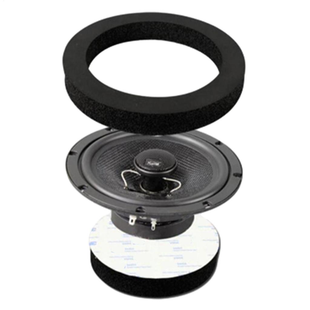6.5 Inch Car Speaker Ring Bass Speakers Sound Self Adhesive Insulation Ring Car Stereo Audio Speaker Foam Rings Bass Blockers