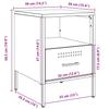 Nightstands 2 pcs Pink 36 x 39 x 50.5 cm Steel