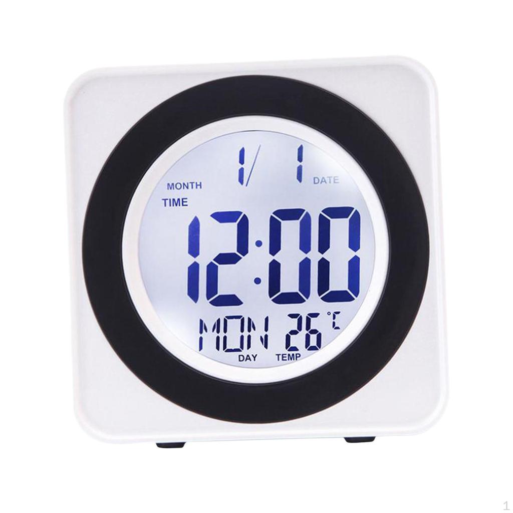 Clock, Desktop Alarm Small Portable Square Modern Electronic Home Decoration
