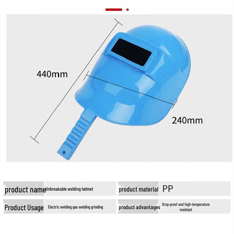 Jingstan Drop-Resistant Plastic Handheld Welding Face Shield