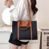 High-quality Canvas with Leather Bags for Women  Large Shoulder Bags for Women  Large Capacity Bags for Ladies  Shopper Bag