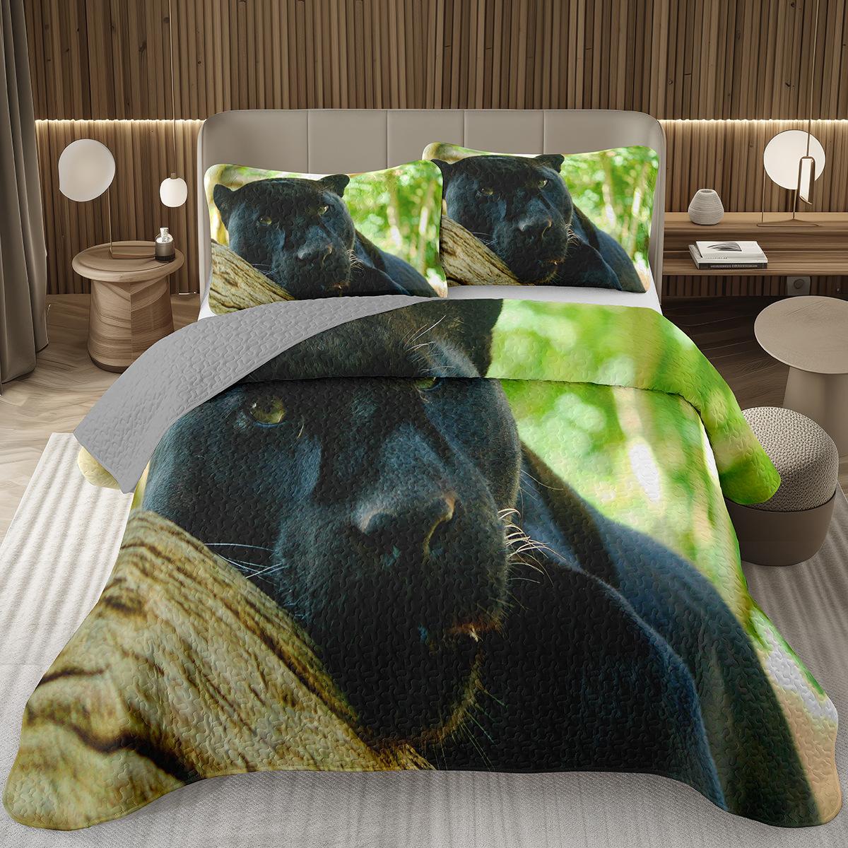 

Comforter Kids Black Cheetah Queen Leopard S For Boys Girls Modern Africa Animal Pattern Printed Quilted Bedding Set Comforter (quilt)-EU Single(135*200cm)3pcs