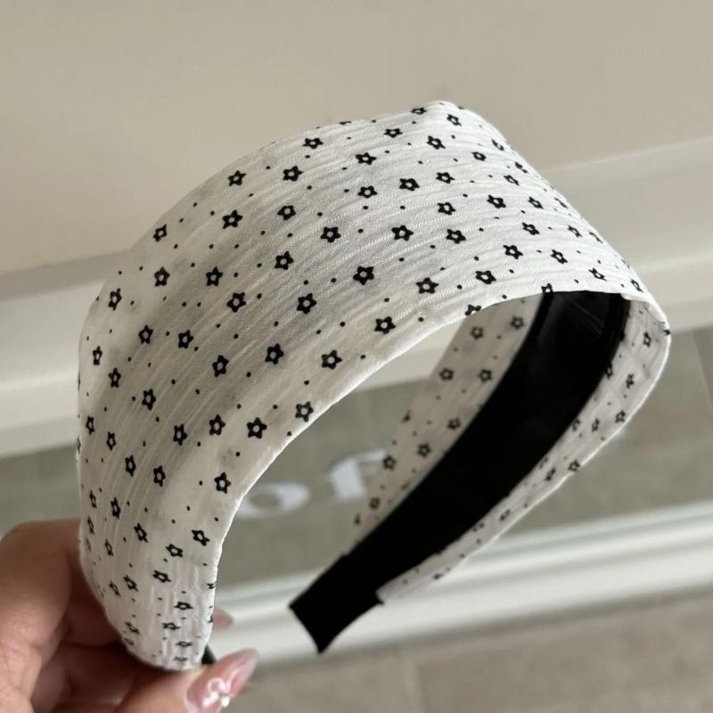 Trendy Polka Dot Multicolor Hairbands Thick Sponge for Elegant Styling