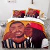 3D Digital Printing Home Textile Girl Quilt Cover Three-Piece Bedding