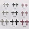 10Pcs Retro Cross Nail Charm Alloy Rhinestones Cross Charms Punk Gothic Nail Art