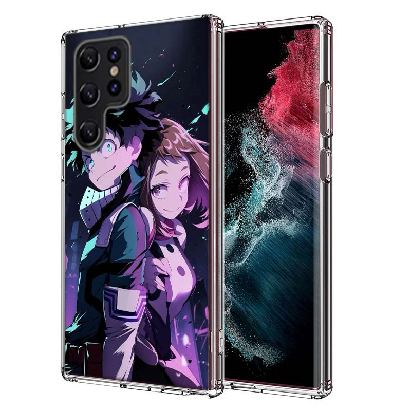 1pc Ochako Uraraka Capa Phone Case For Samsung S26 Ultra S25 Edge Galaxy S23 S21 S20 S24 FE S22 S10 Plus Cover Clear TPU Shell C