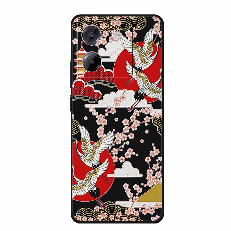 3D Emboss Case For POCO M7 Pro 5G Phone Case Relief Flowers Black Silicone Soft Back Cover For Xiaomi Poco M7 Pro Case Coque Bag