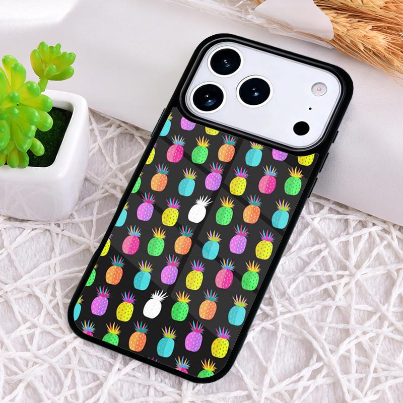 Kawaii Pineapple Art Phone Case for iPhone 17 Air 16 15 11 12 14 13 Pro Max Shockproof Cover