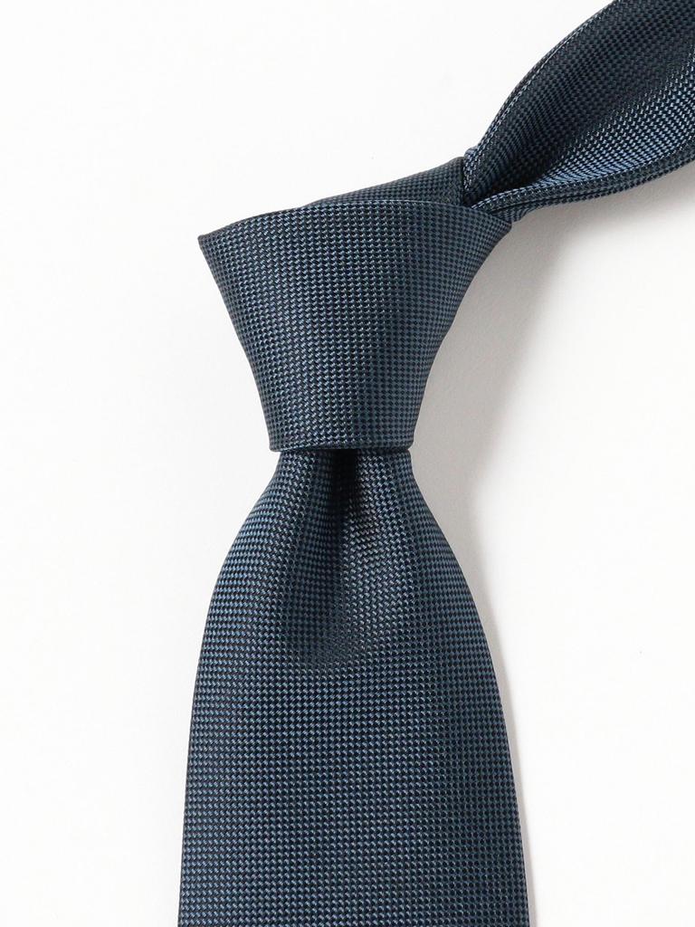 B:MING LIFE STORE by BEAMS Silk Solid Tie, Men's, 2025FW, Navy/Free